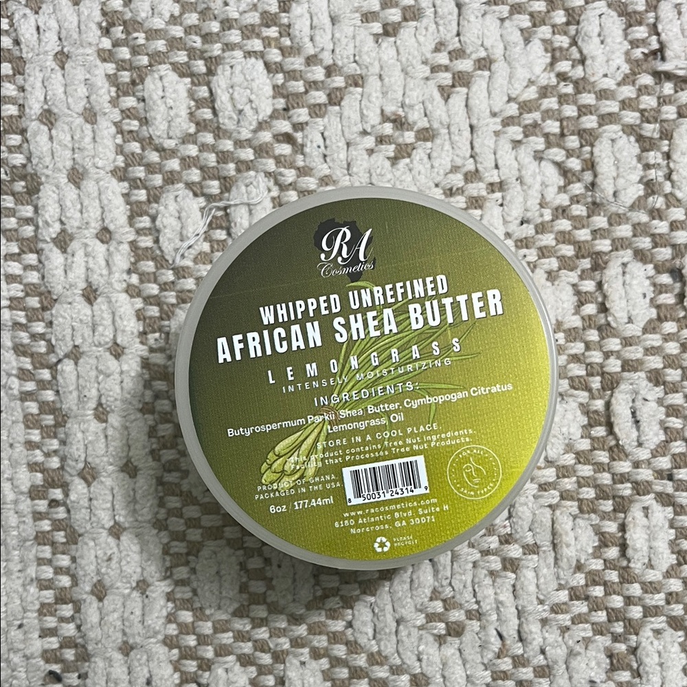 Whipped African Shea Butter with Lemongrass